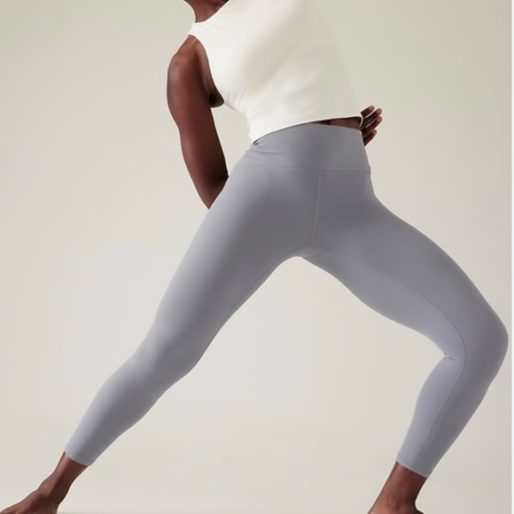 Athleta Ulta High Rise Elation 7/8 Tights Leggings Blue Star Size Small - Picture 1 of 8